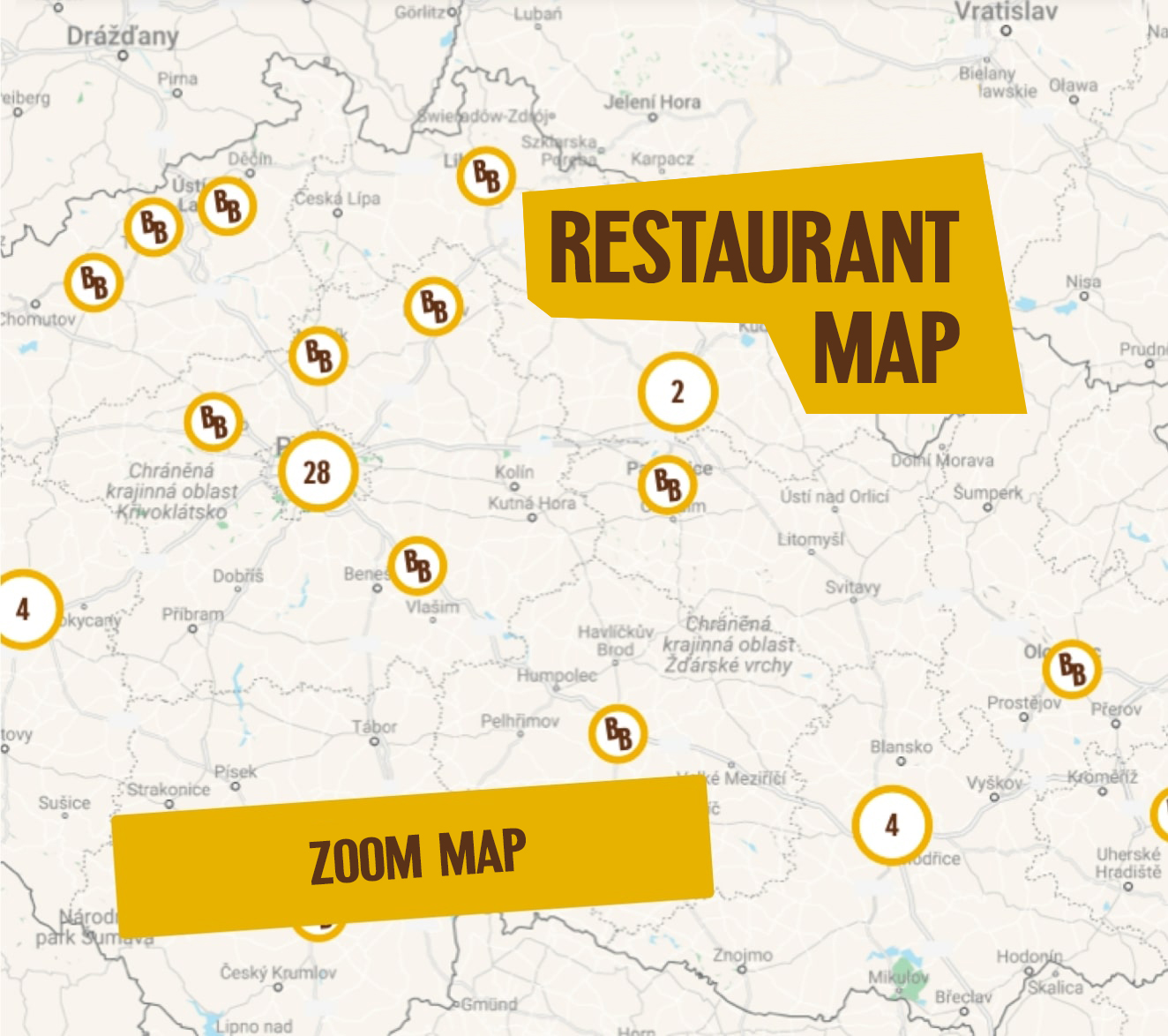 Restaurant map