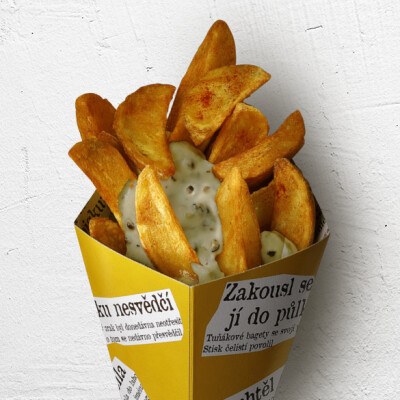 Patatas s pepřovou omáčkou Pepperfield