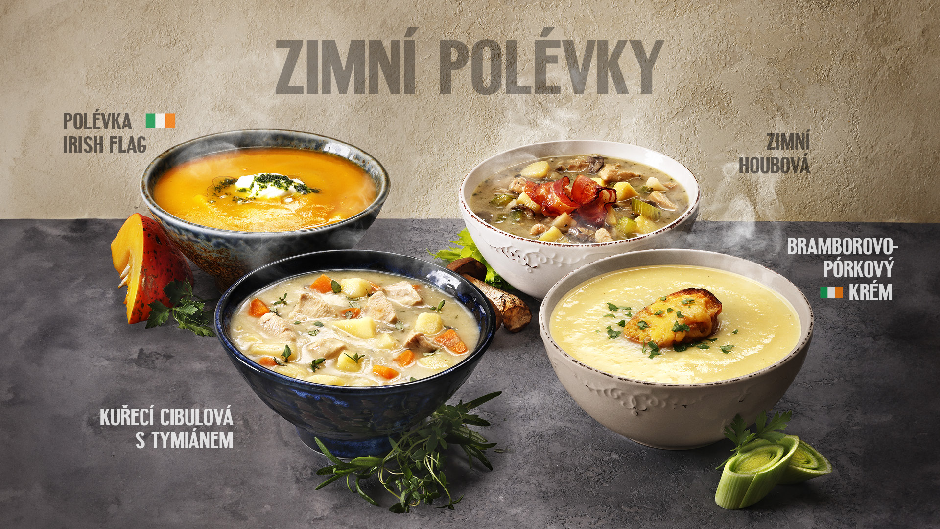 Zimní polévky